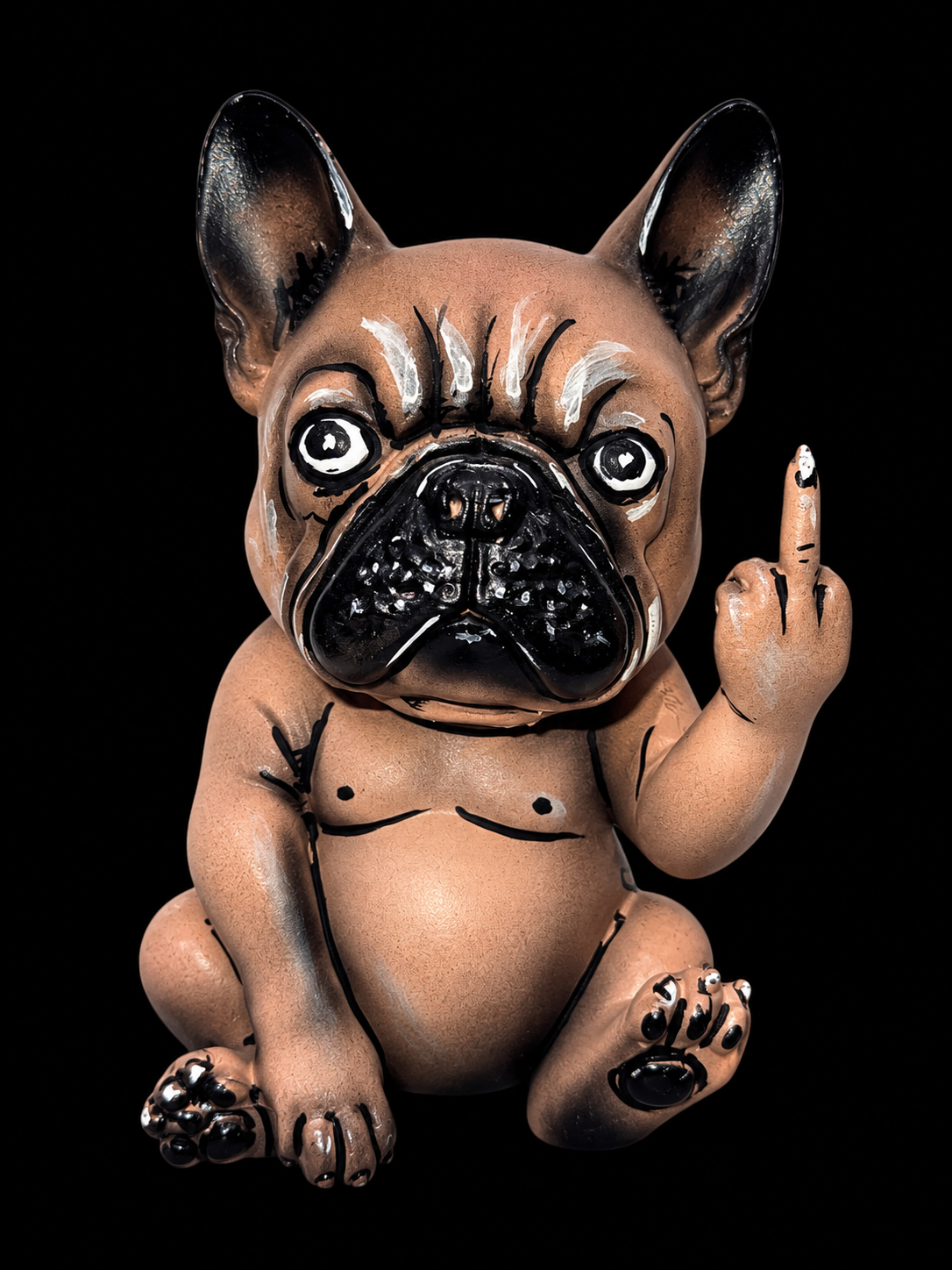 Chien bulldog FUCK